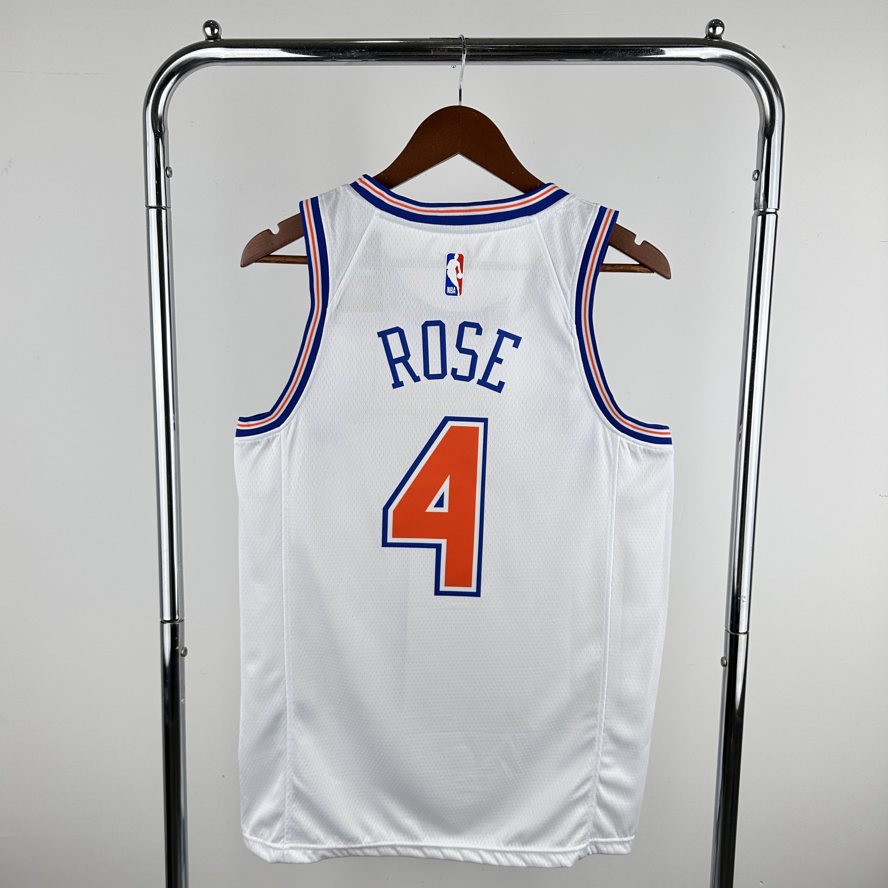 Men New York Knicks #4 Rose White Nike 2024 NBA Jersey->new york knicks->NBA Jersey